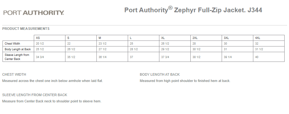 Port Authority® Zephyr Full-Zip Jacket