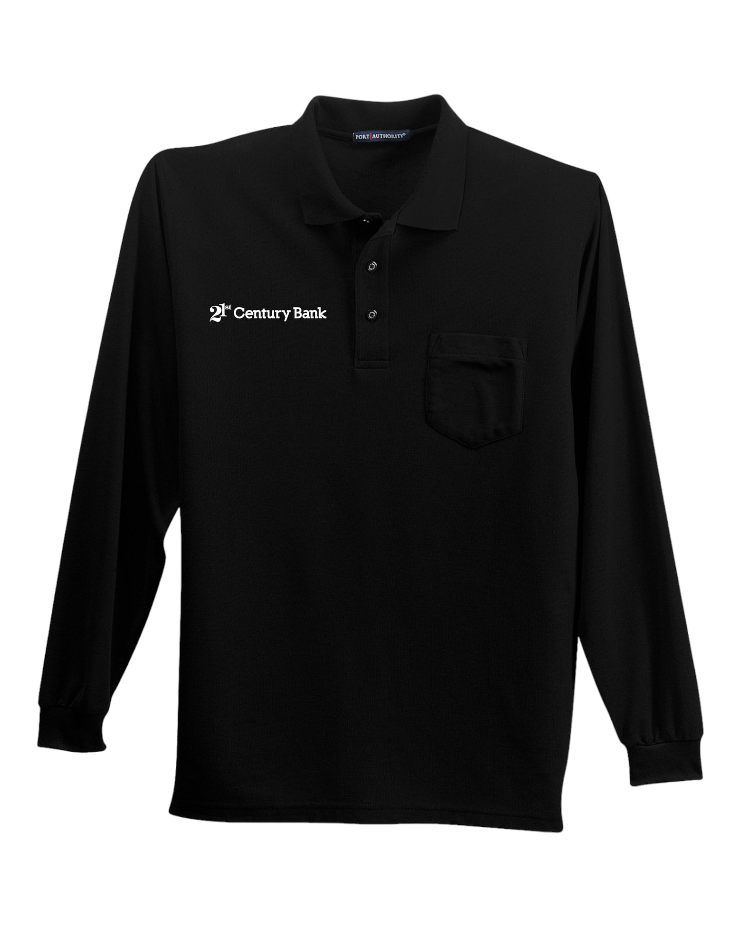 Port Authority® Silk Touch™ Long Sleeve Polo with Pocket